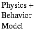 $\textstyle \parbox{0.80in}{Physics +
\\ Behavior
\\ Model
\\
}$